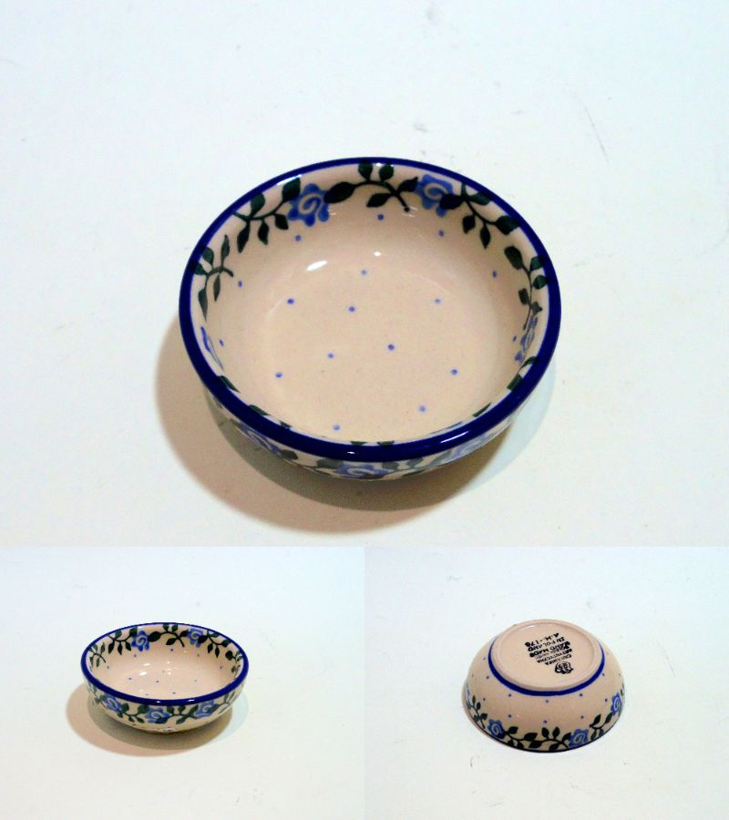 ポーリッシュポタリー 豆皿8.5cm 電子レンジ/オーブン/食洗器